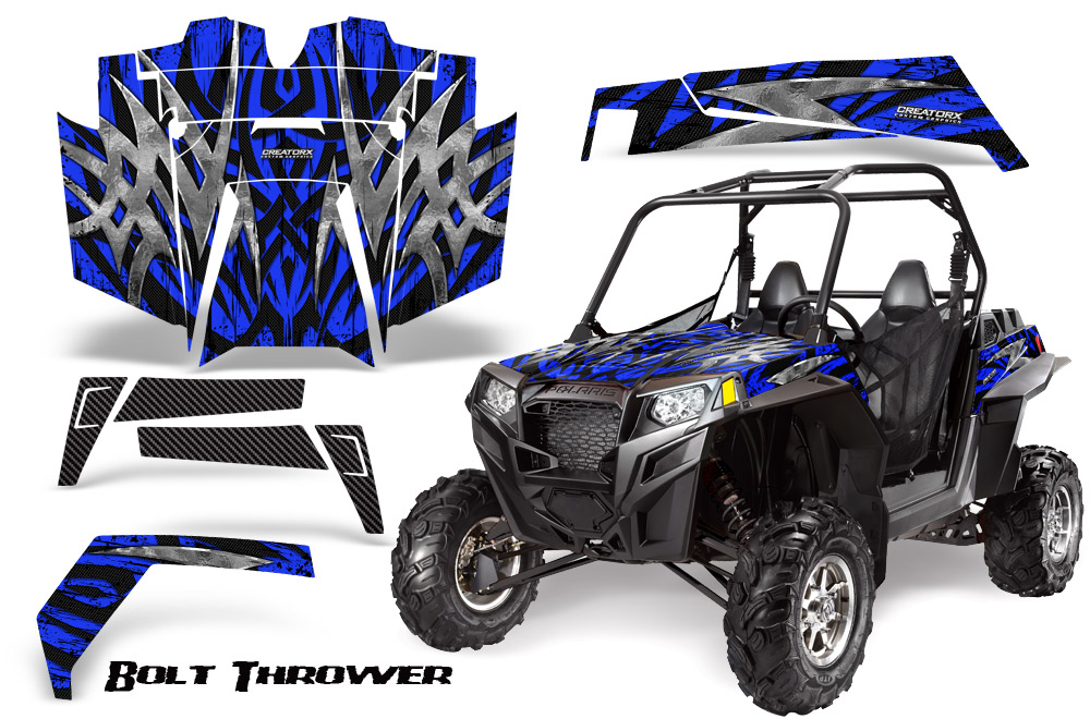 POLARIS RZR 900 900XP XP SIDE X SIDE GRAPHICS KIT CREATORX DECALS BTBL