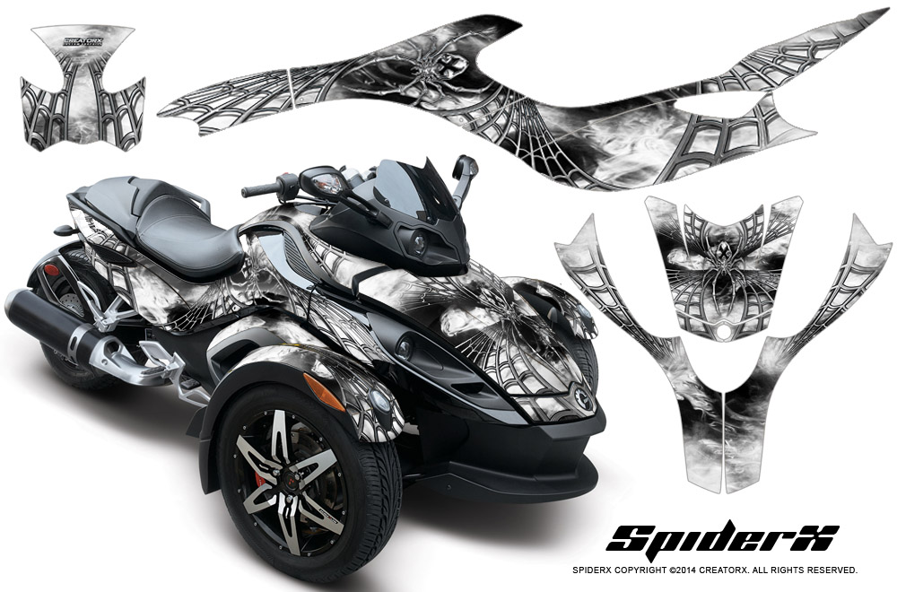 Can-am Brp Spyder Rs Gs Graphics Kit Creatorx Decals Spiderx W 