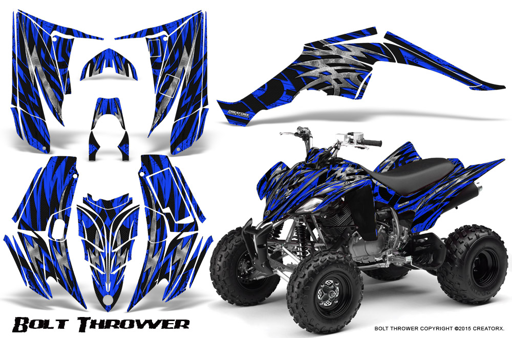 Atv Side By Side Utv Decals Emblems Yamaha Raptor 700 06 12 Graphics Kit Creatorx Decals Bolt Thrower Red Auto Parts And Vehicles