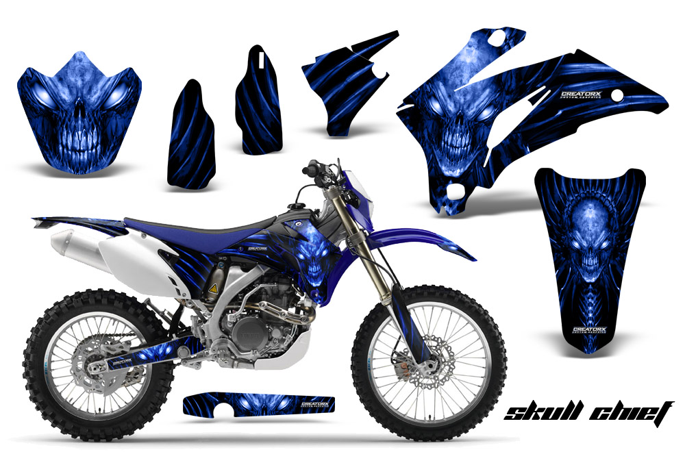 YAMAHA WR250F WR450F 2007 2011 GRAPHICS KIT DECALS SCB  