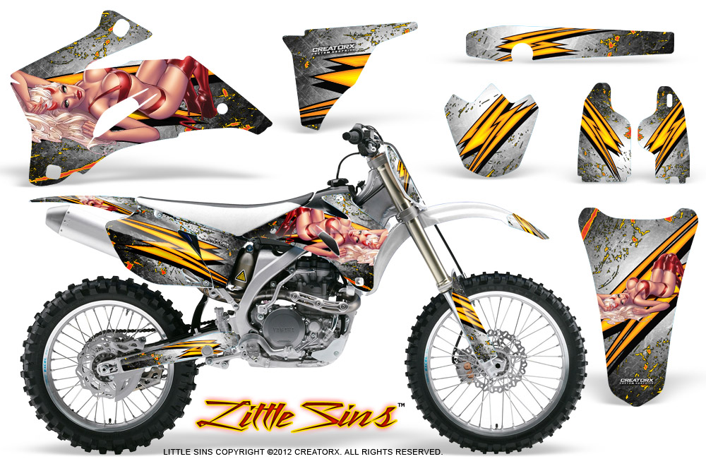 YAMAHA YZ250F YZ450F 06-09 CREATORX GRAPHICS KIT DECALS LSWNP | eBay