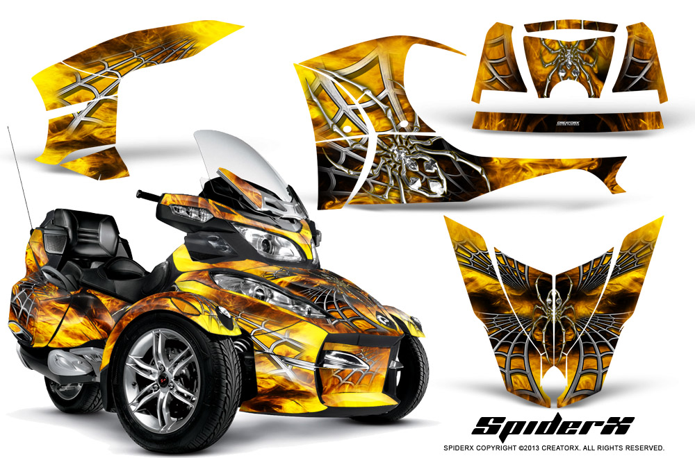 CAN-AM BRP SPYDER RT RT-S GRAPHICS KIT CREATORX DECALS SPIDERX SXYB | eBay