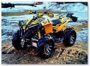 Can Am Renegade CreatorX Graphics Bolt Thrower Yellow 001