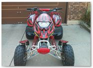 Can-Am DS650 Graphics by CreatorX Bolt Thrower Red Design 3