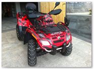 Can-Am Outlander CreatorX Graphics Kit Bolt Thrower Red 001