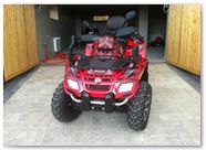 Can-Am Outlander CreatorX Graphics Kit Bolt Thrower Red 004
