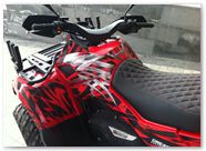 Can-Am Outlander CreatorX Graphics Kit Bolt Thrower Red 007