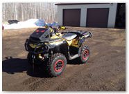 Can-Am Outlander CreatorX Graphics TribalX Red Yellow 02