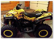 Can-Am Renegade CreatorX Graphics Dragon Fury Red Yellow 01