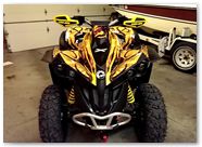 Can-Am Renegade CreatorX Graphics Dragon Fury Red Yellow 03
