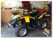 Can-Am Renegade CREATORX Graphics SpiderX Yellow A003