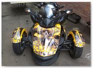 Can-Am Spyder RS CreatorX Graphics Kit SpiderX Yellow 02