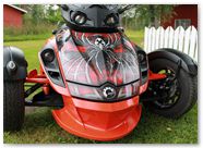 Can-Am Spyder RS GS CreatorX Graphics Kit SpiderX Red 004