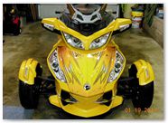 Can-Am Spyder RT CreatorX Graphics Cold Fusion Yellow 004
