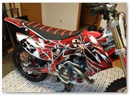 Honda CRF450R CreatorX Graphics 2013 2014 SpiderX Red 002