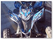 Honda TRX 700 CREATORX Graphics SpiderX Blue 02