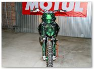 KTM XC 2012 CreatorX Graphics Kit Skull Chief Green 006
