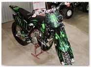 KTM XC 2012 CreatorX Graphics Kit Skull Chief Green 011