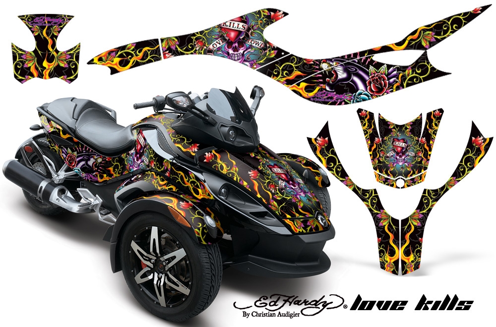 Decal graphic sticker kit for Can Am Spyder Roadster Bike